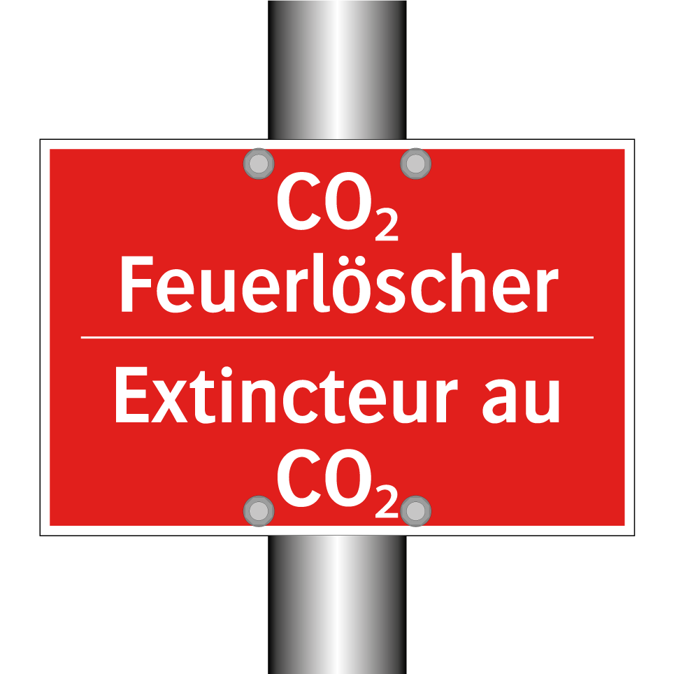 CO₂ Feuerlöscher - Extincteur au CO₂