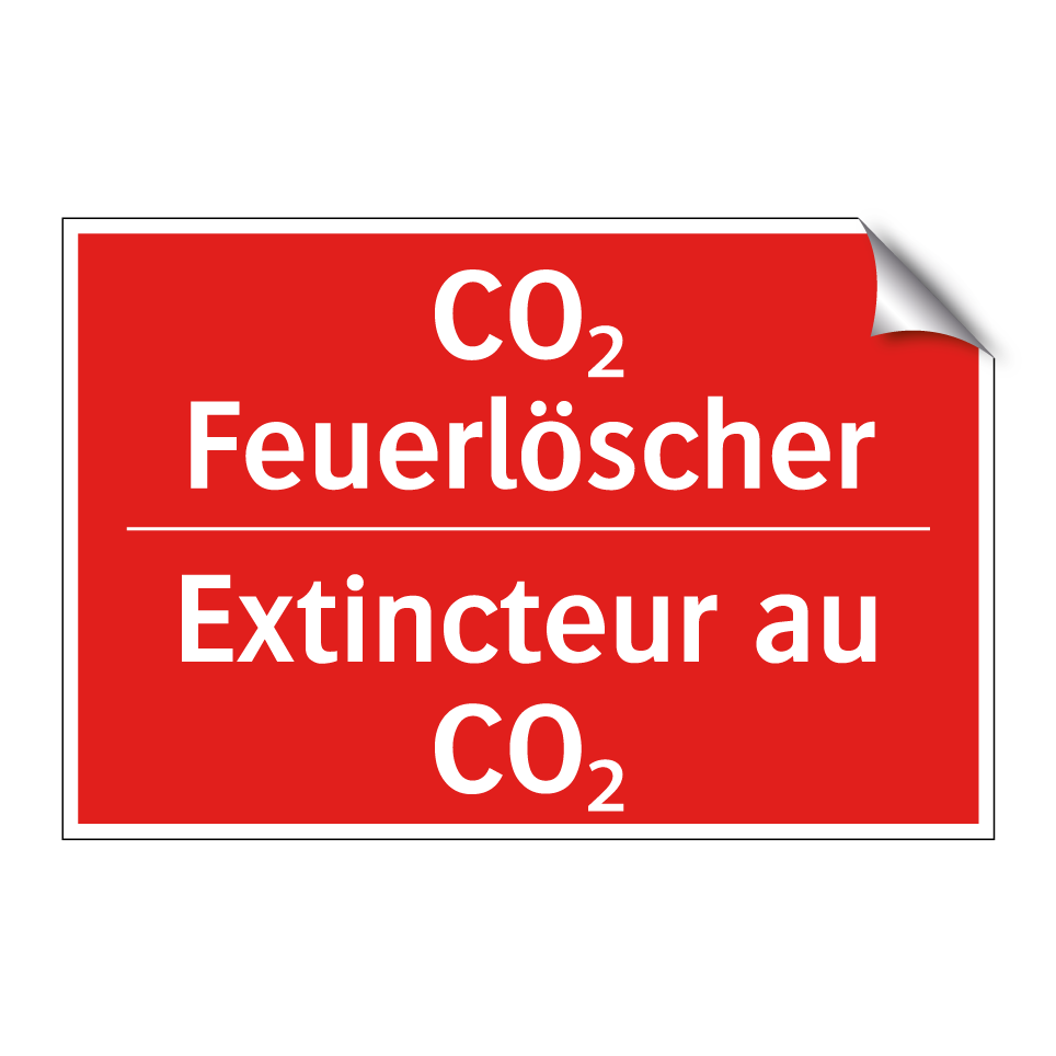 CO₂ Feuerlöscher - Extincteur au CO₂