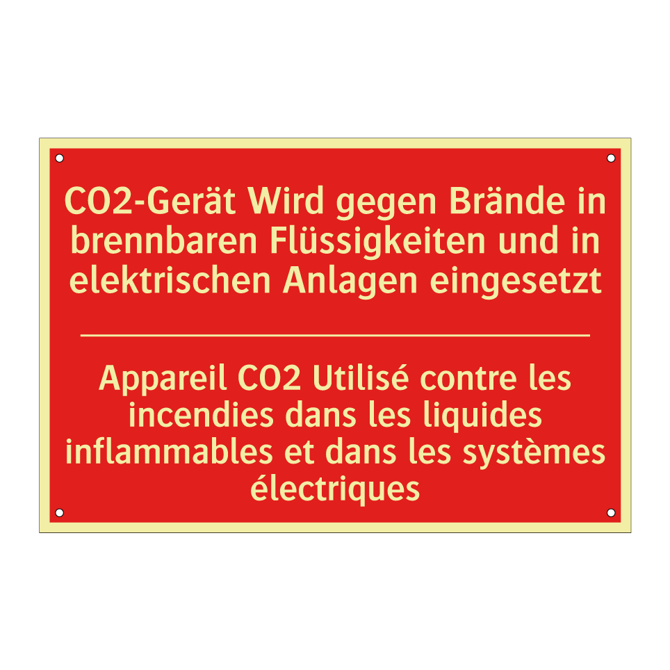 CO2-Gerät Wird gegen Brände in  /.../ - Appareil CO2 Utilisé contre les  /.../