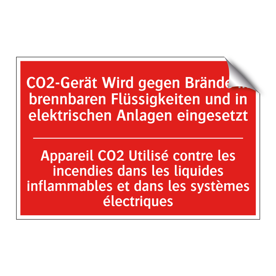 CO2-Gerät Wird gegen Brände in  /.../ - Appareil CO2 Utilisé contre les  /.../