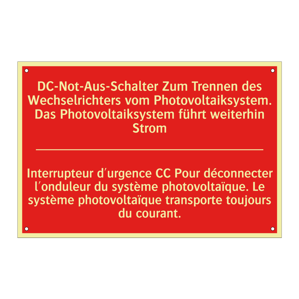 DC-Not-Aus-Schalter Zum Trennen  /.../ - Interrupteur d'urgence CC Pour  /.../