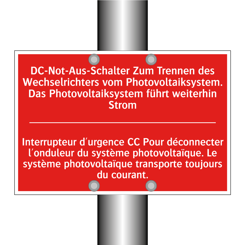 DC-Not-Aus-Schalter Zum Trennen  /.../ - Interrupteur d'urgence CC Pour  /.../