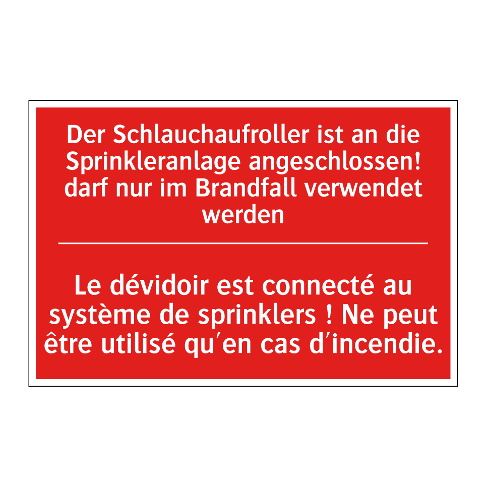 Der Schlauchaufroller ist an die  /.../ - Le dévidoir est connecté au système  /.../