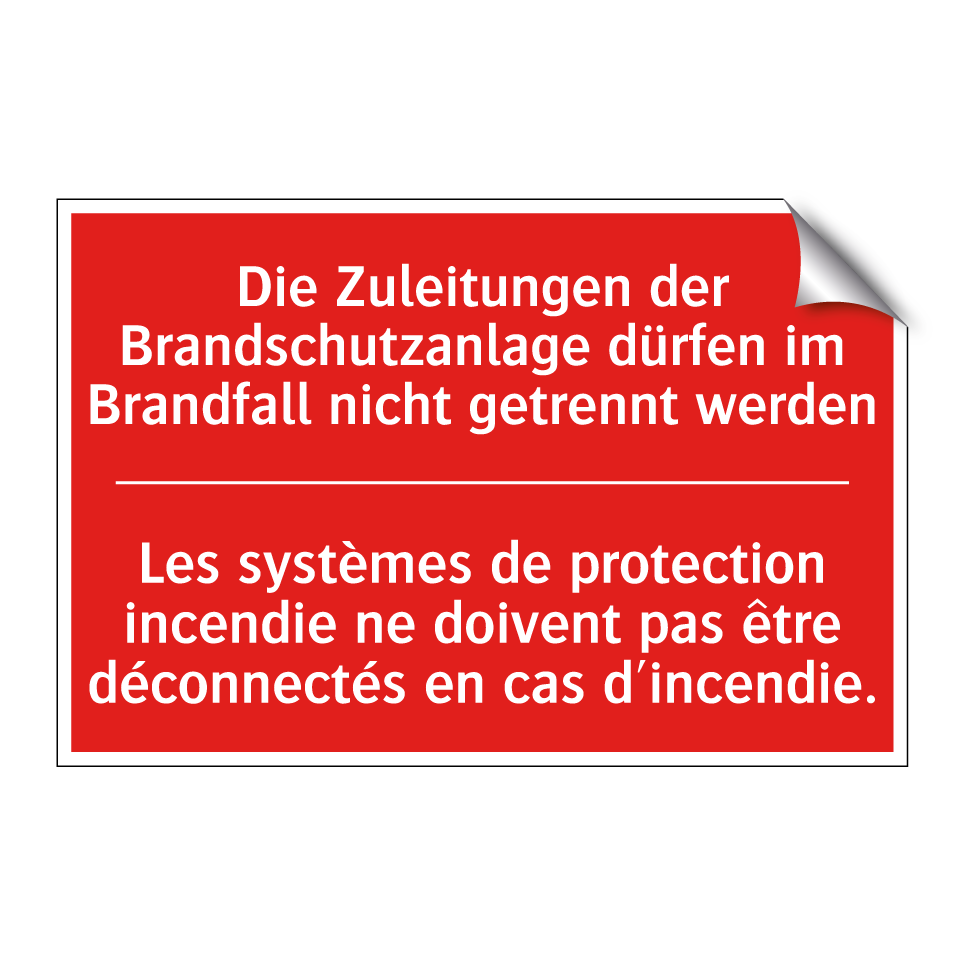 Die Zuleitungen der Brandschutzanlage  /.../ - Les systèmes de protection incendie  /.../