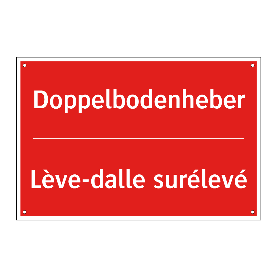 Doppelbodenheber - Lève-dalle surélevé