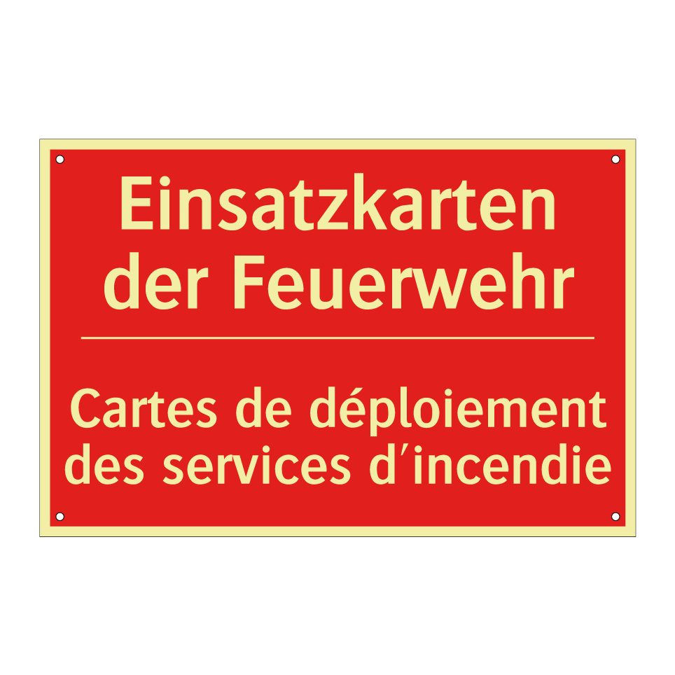 Einsatzkarten der Feuerwehr - Cartes de déploiement des services  /.../