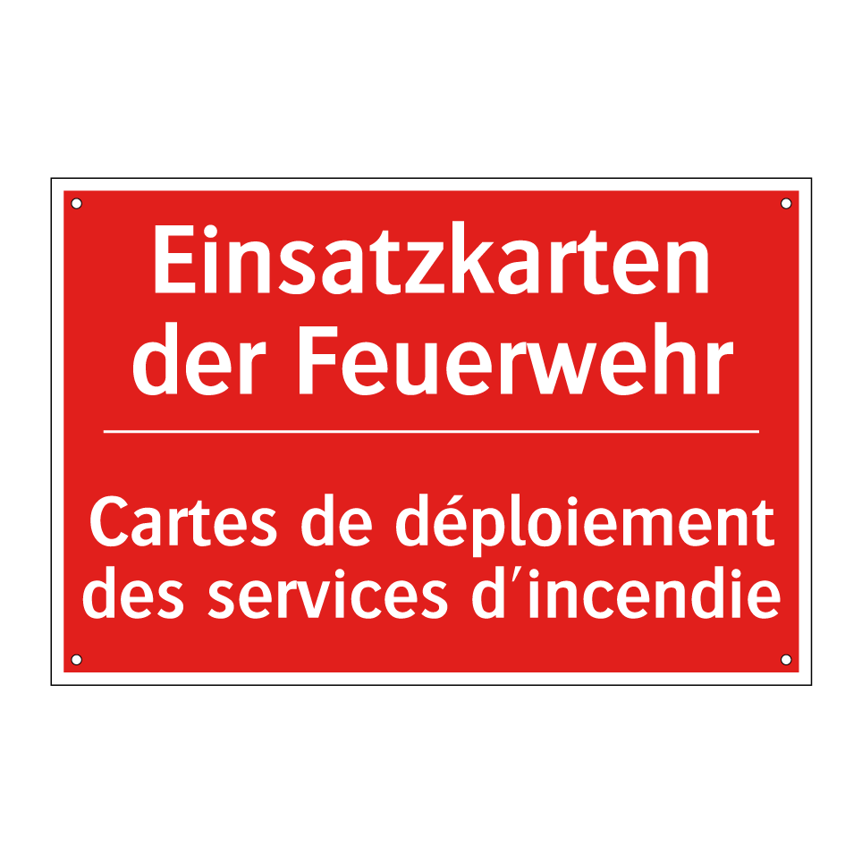 Einsatzkarten der Feuerwehr - Cartes de déploiement des services  /.../