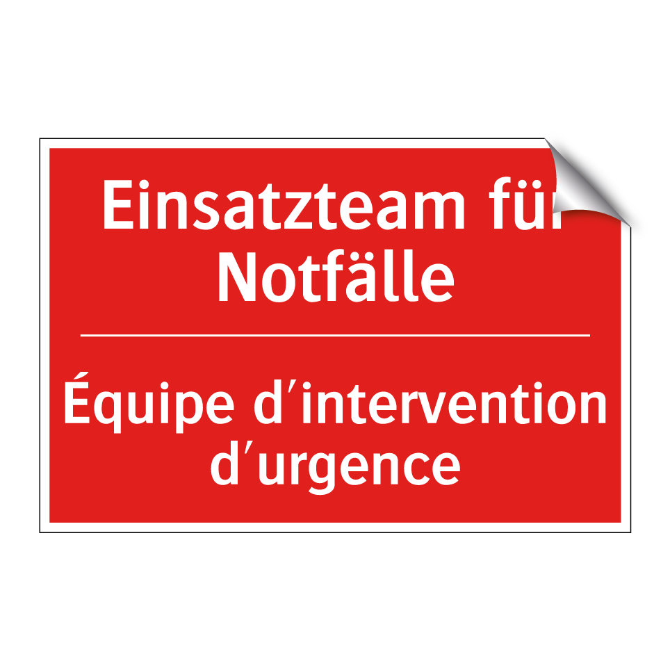 Einsatzteam für Notfälle - Équipe d'intervention d'urgence /.../