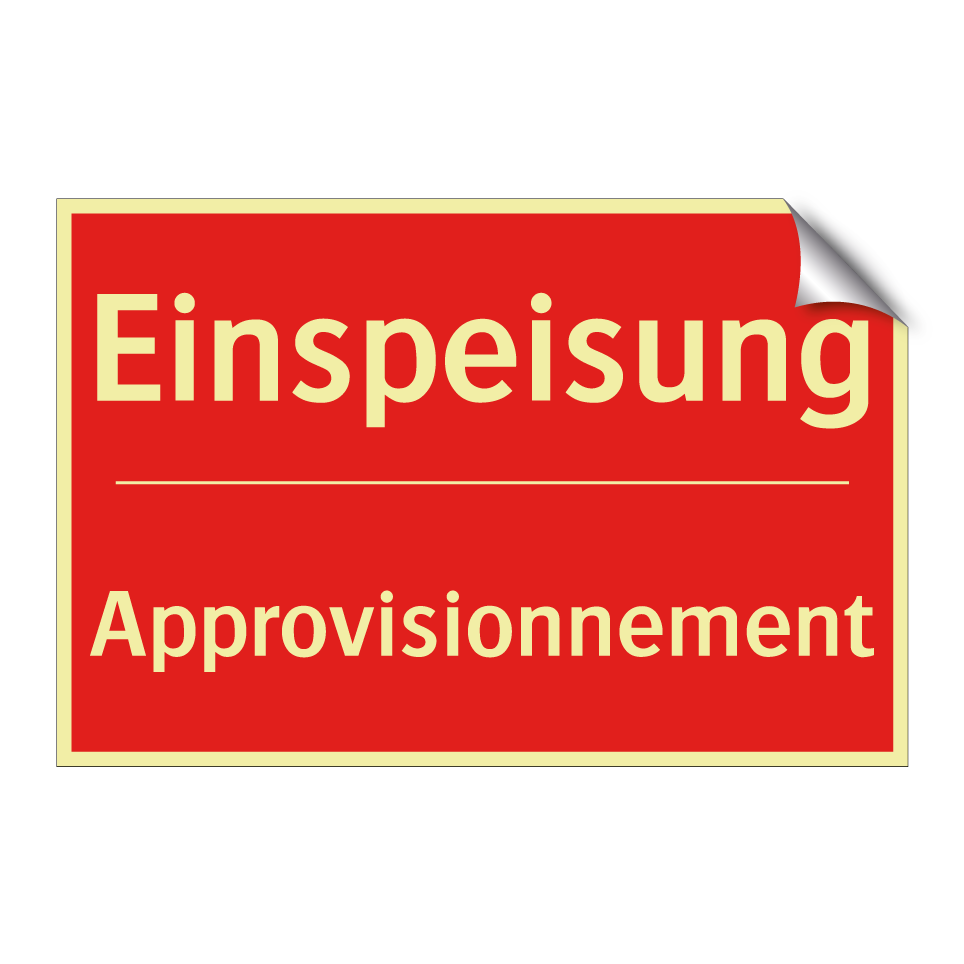 Einspeisung - Approvisionnement