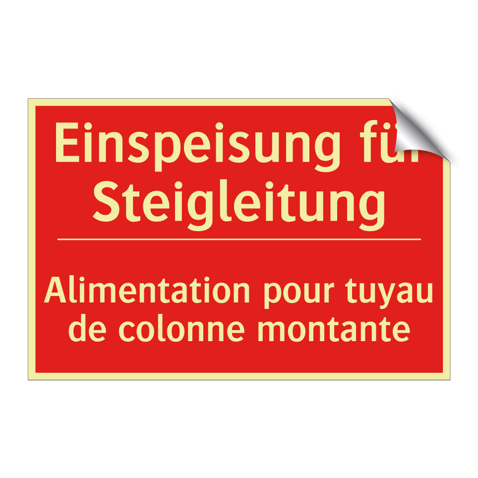 Einspeisung für Steigleitung - Alimentation pour tuyau de colonne  /.../