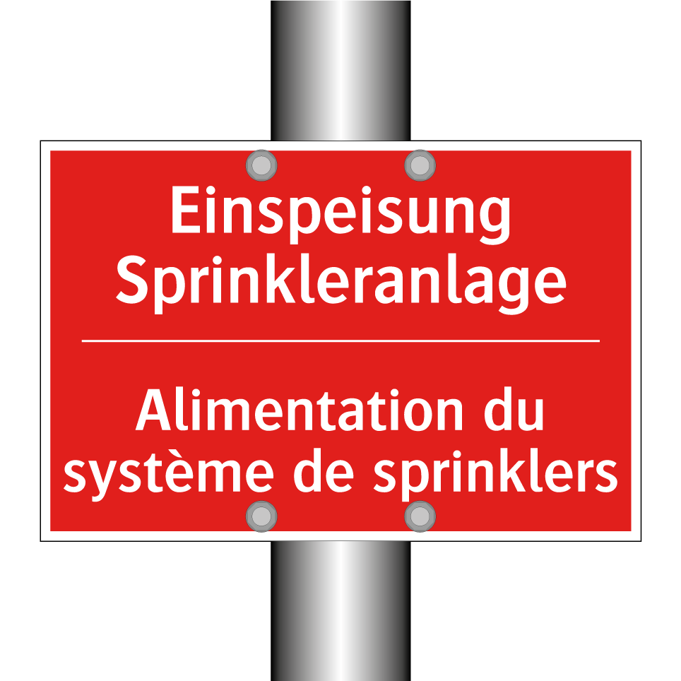 Einspeisung Sprinkleranlage - Alimentation du système de sprinklers /.../