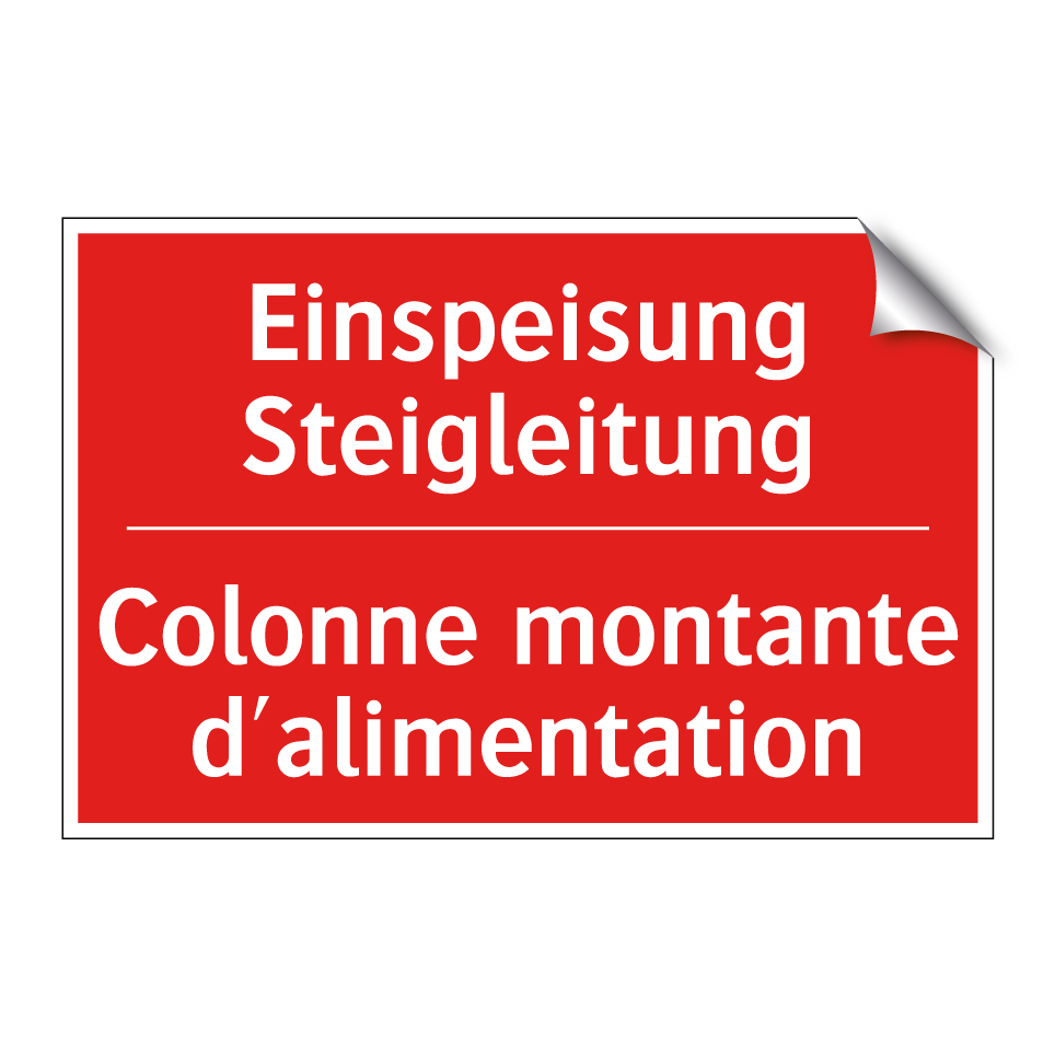 Einspeisung Steigleitung - Colonne montante d'alimentation /.../