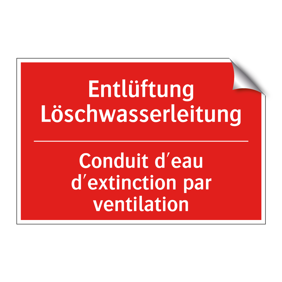 Entlüftung Löschwasserleitung - Conduit d'eau d'extinction par  /.../