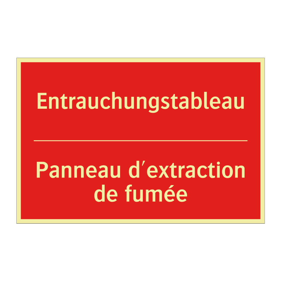 Entrauchungstableau - Panneau d'extraction de fumée