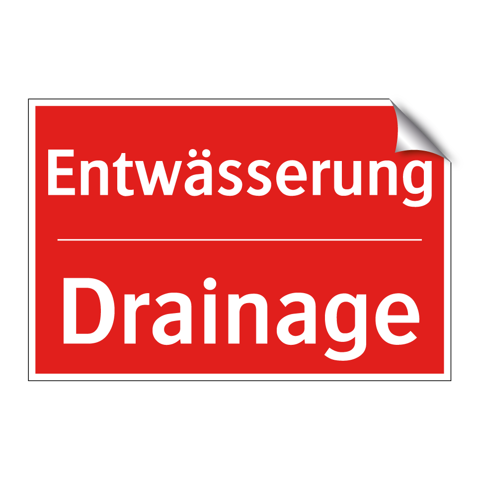 Entwässerung - Drainage