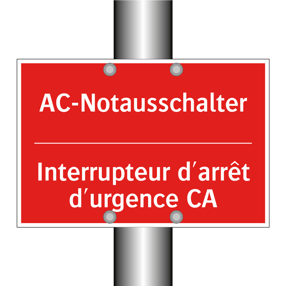 AC-Notausschalter - Interrupteur d'arrêt d'urgence  /.../