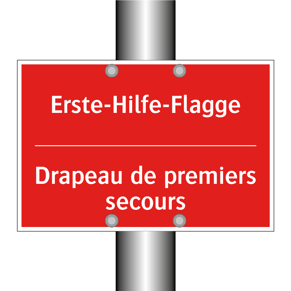 Erste-Hilfe-Flagge - Drapeau de premiers secours