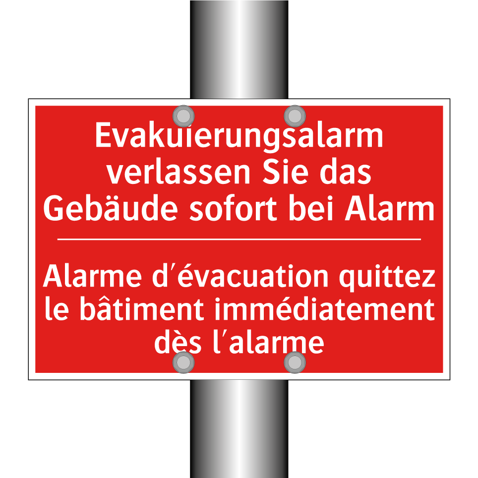 Evakuierungsalarm verlassen Sie  /.../ - Alarme d'évacuation quittez le  /.../