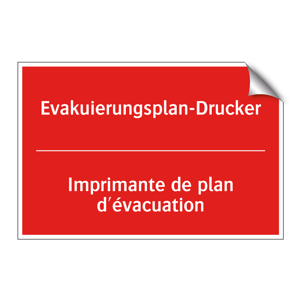 Evakuierungsplan-Drucker - Imprimante de plan d'évacuation /.../