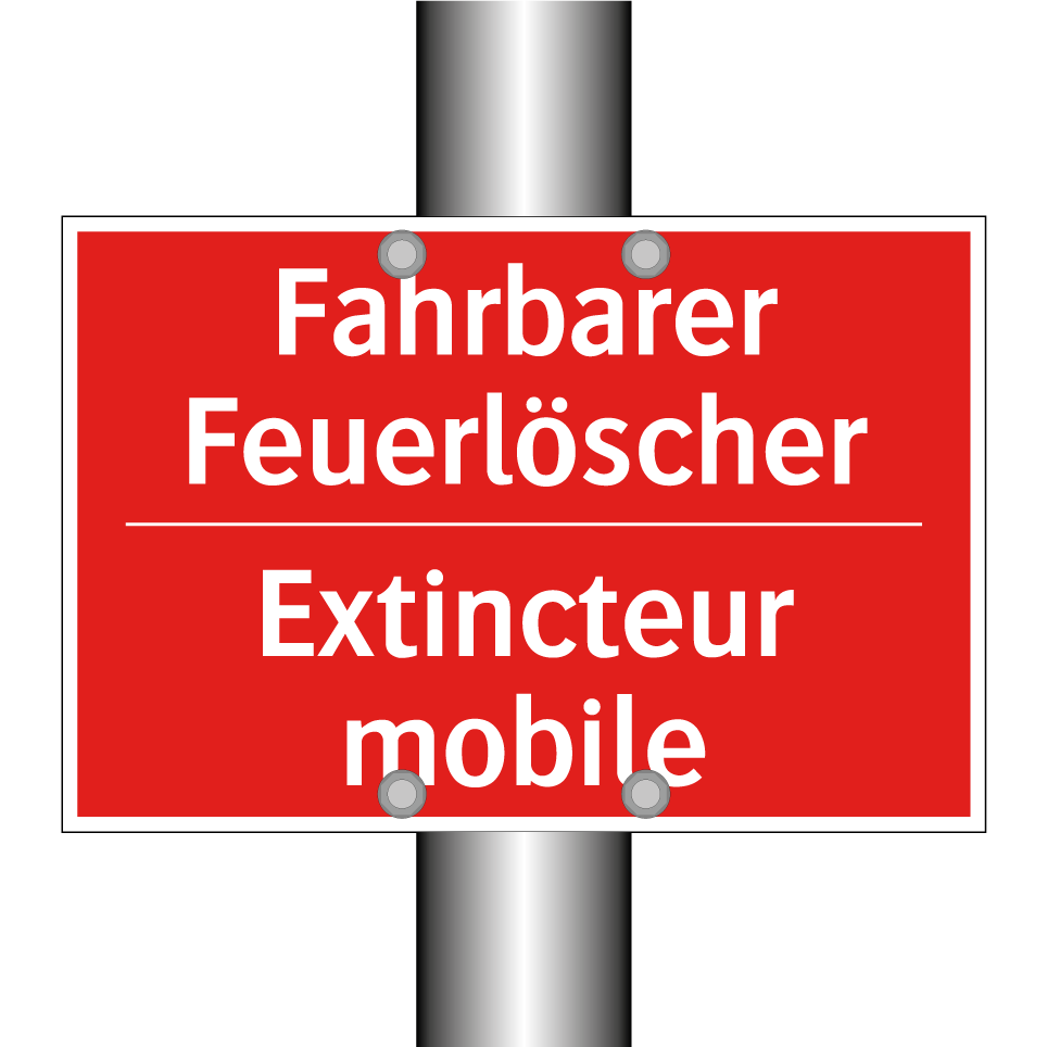 Fahrbarer Feuerlöscher - Extincteur mobile