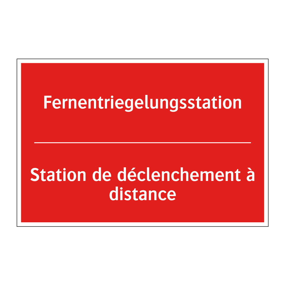 Fernentriegelungsstation - Station de déclenchement à distance /.../