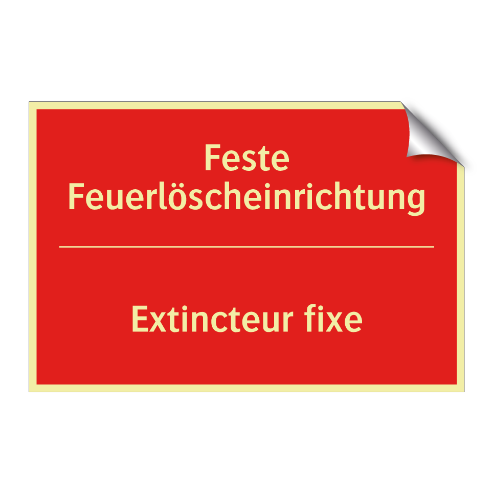 Feste Feuerlöscheinrichtung - Extincteur fixe
