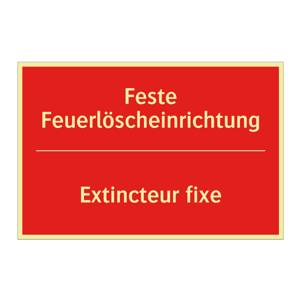 Feste Feuerlöscheinrichtung - Extincteur fixe