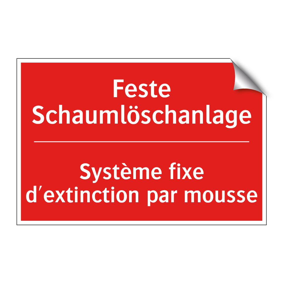 Feste Schaumlöschanlage - Système fixe d'extinction par  /.../