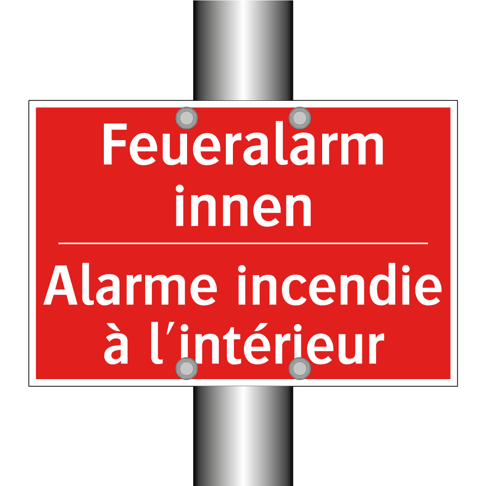 Feueralarm innen - Alarme incendie à l'intérieur