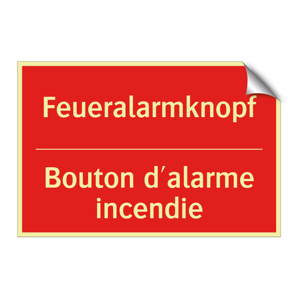Feueralarmknopf - Bouton d'alarme incendie