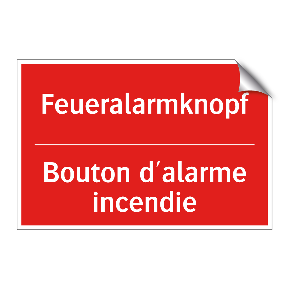 Feueralarmknopf - Bouton d'alarme incendie