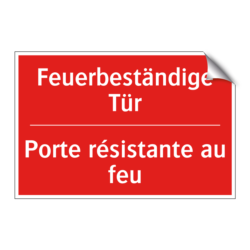 Feuerbeständige Tür - Porte résistante au feu