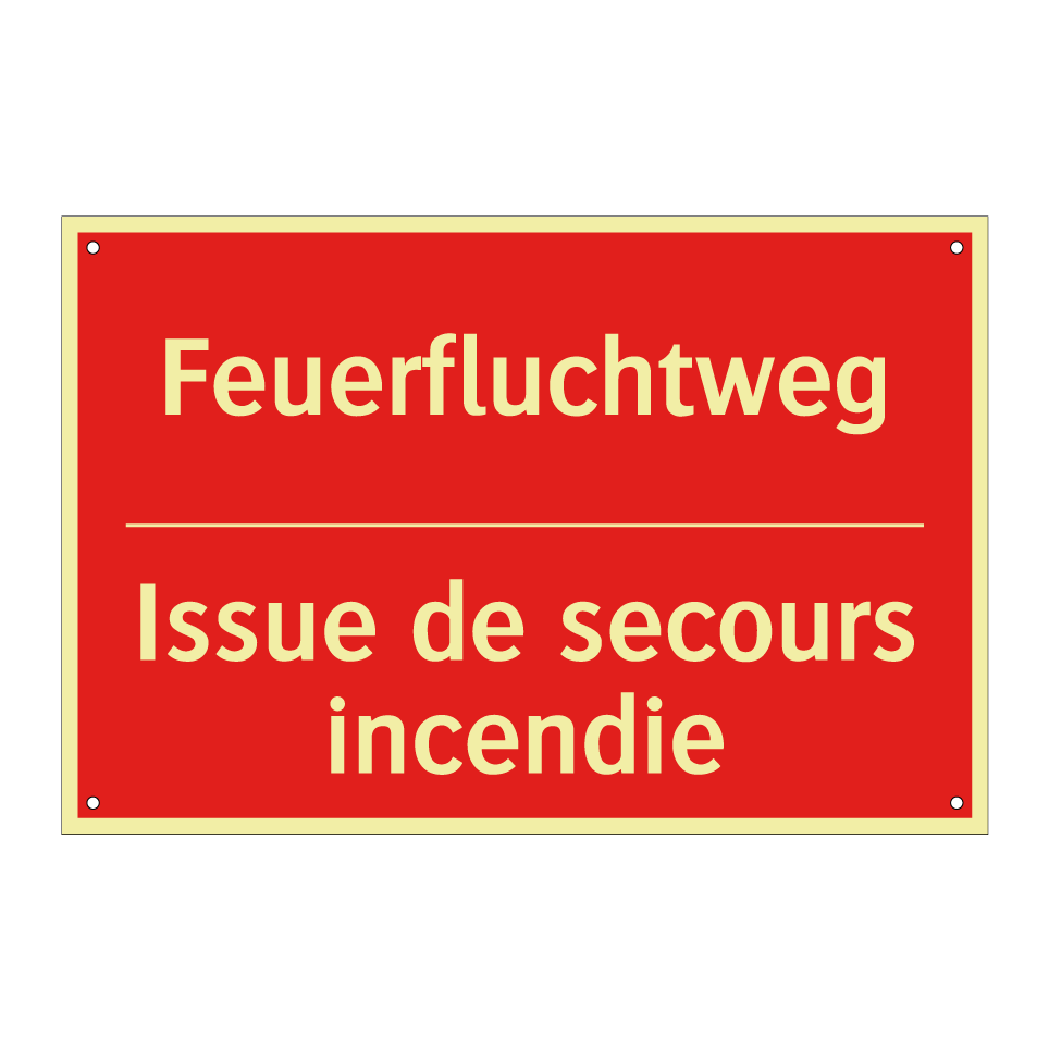 Feuerfluchtweg - Issue de secours incendie