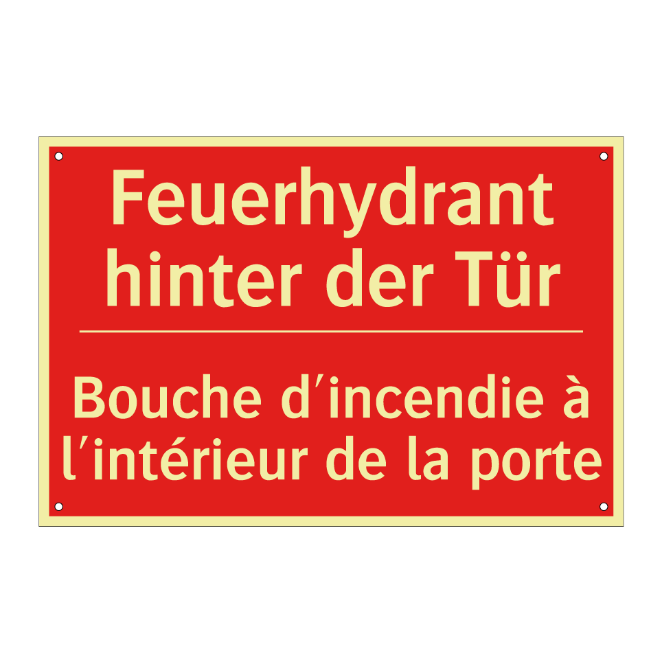 Feuerhydrant hinter der Tür - Bouche d'incendie à l'intérieur  /.../