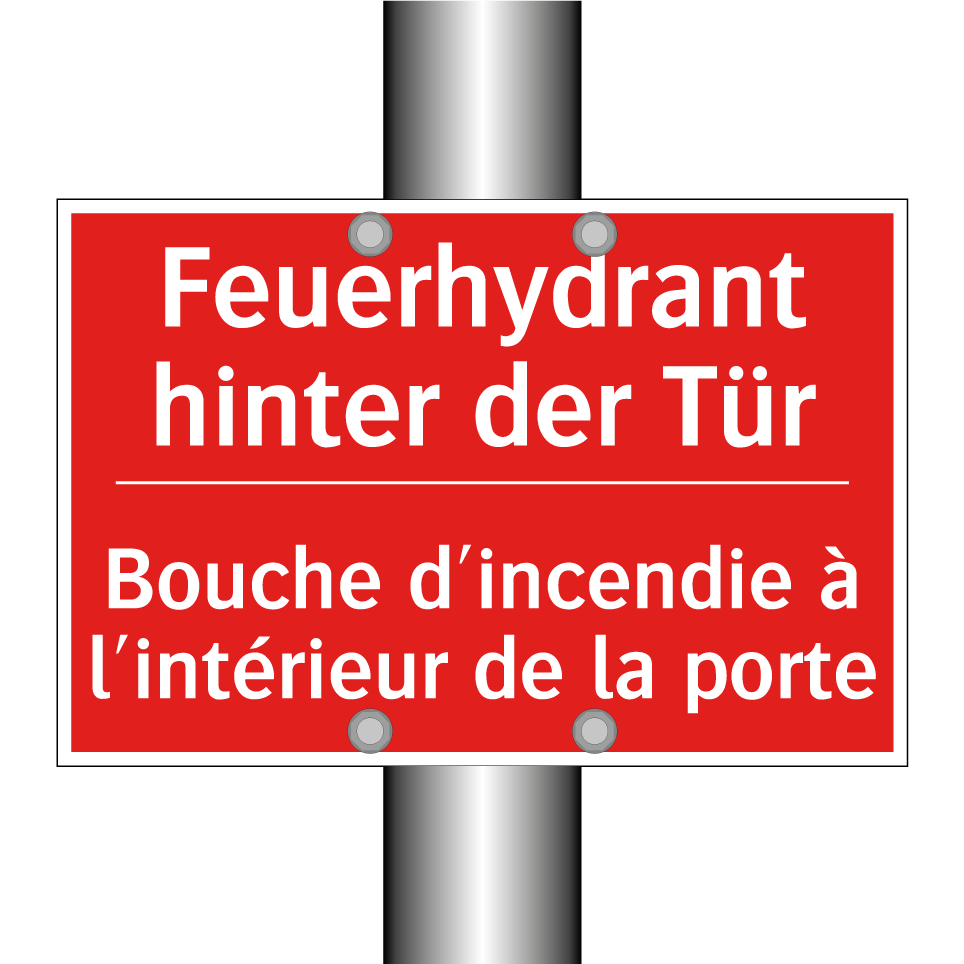 Feuerhydrant hinter der Tür - Bouche d'incendie à l'intérieur  /.../