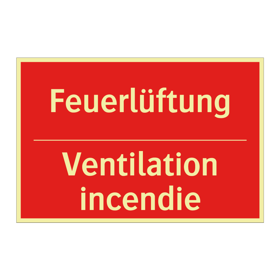 Feuerlüftung - Ventilation incendie