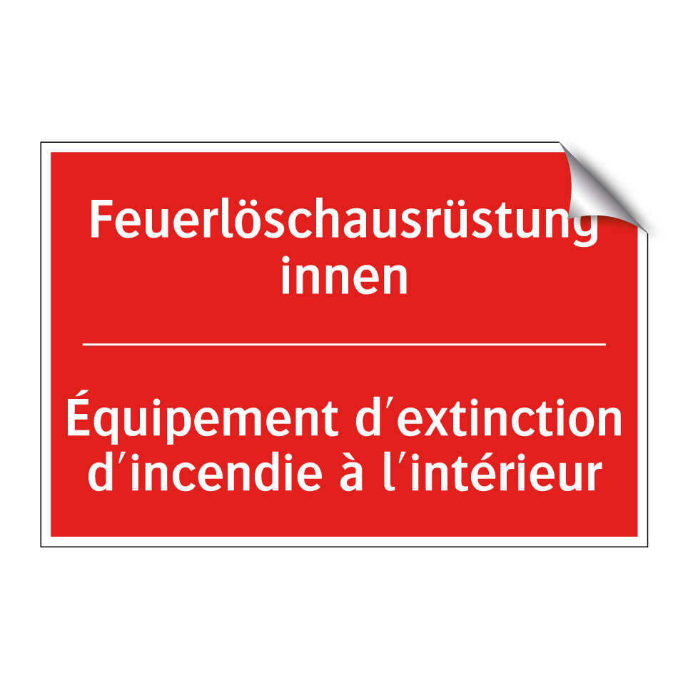 Feuerlöschausrüstung innen - Équipement d'extinction d'incendie  /.../