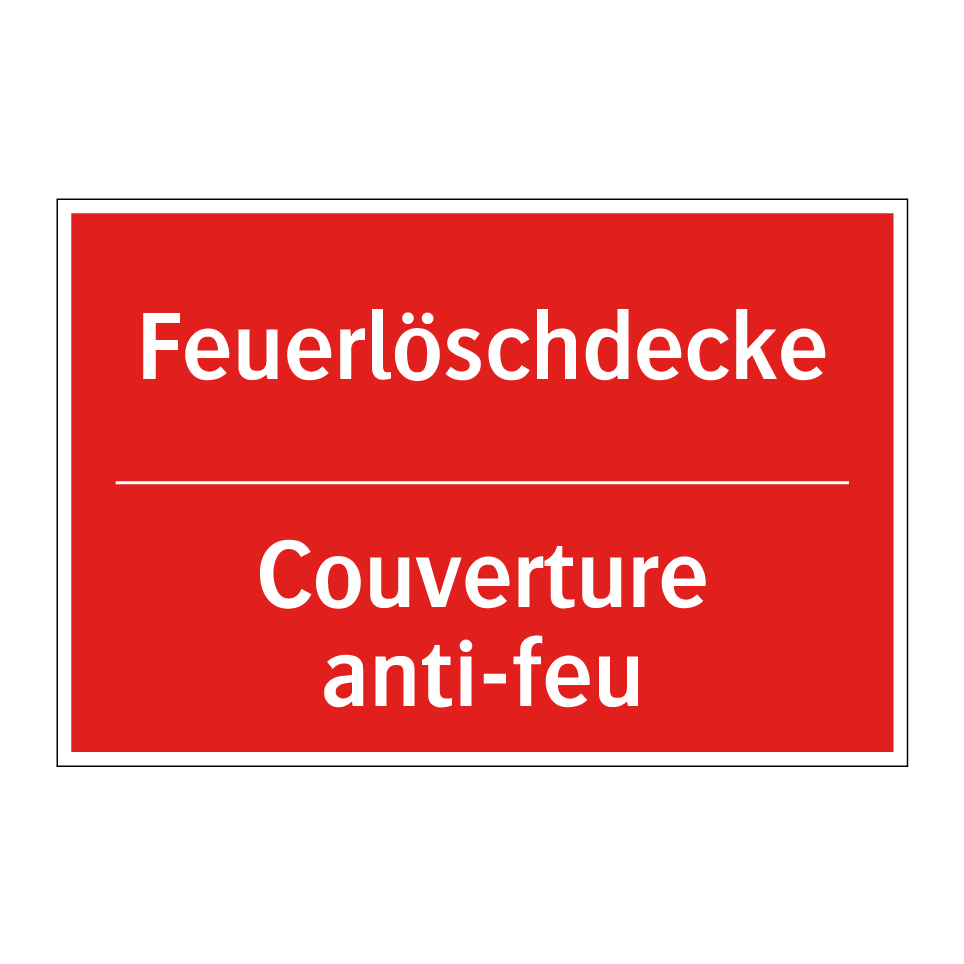 Feuerlöschdecke - Couverture anti-feu