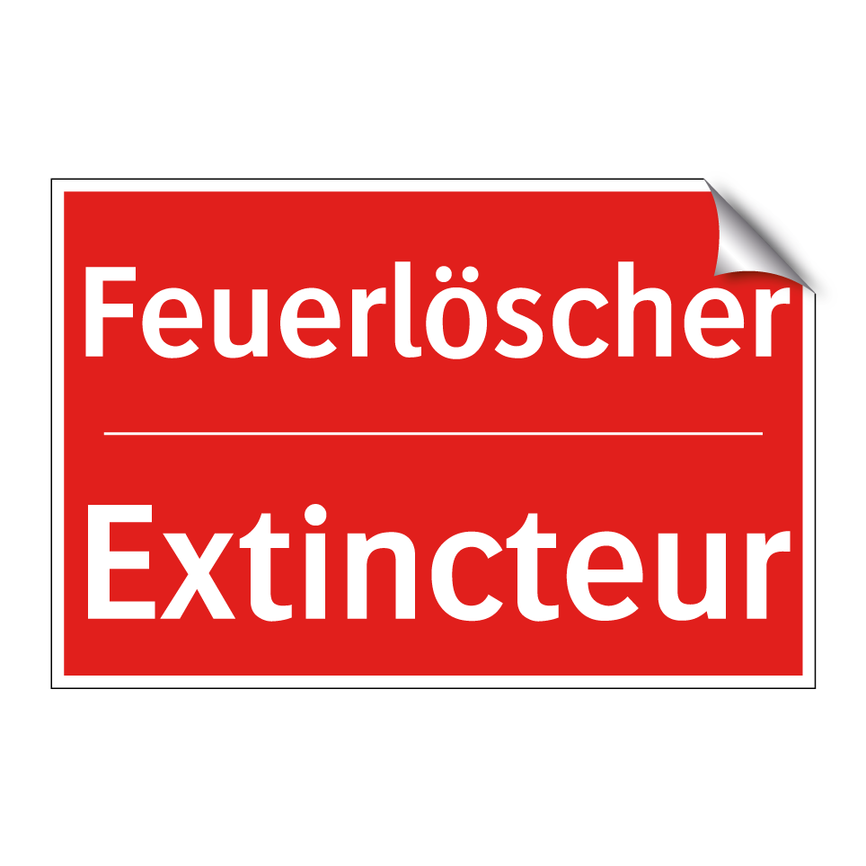 Feuerlöscher - Extincteur