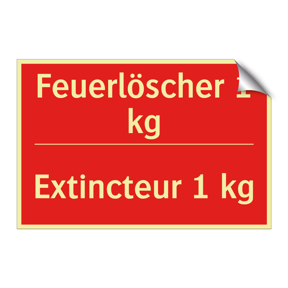 Feuerlöscher 1 kg - Extincteur 1 kg