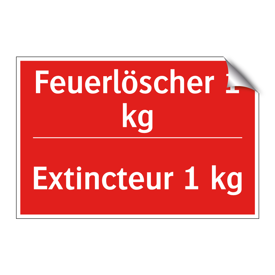 Feuerlöscher 1 kg - Extincteur 1 kg