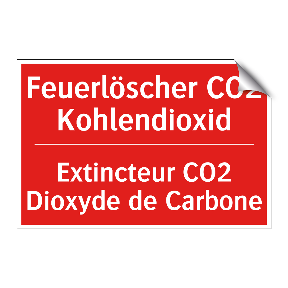 Feuerlöscher CO2 Kohlendioxid - Extincteur CO2 Dioxyde de Carbone /.../