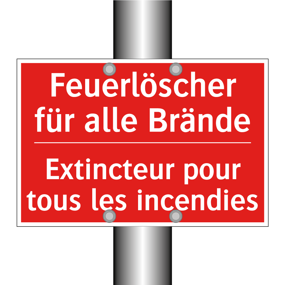 Feuerlöscher für alle Brände - Extincteur pour tous les incendies /.../