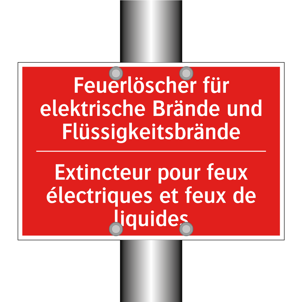 Feuerlöscher für elektrische Brände  /.../ - Extincteur pour feux électriques  /.../