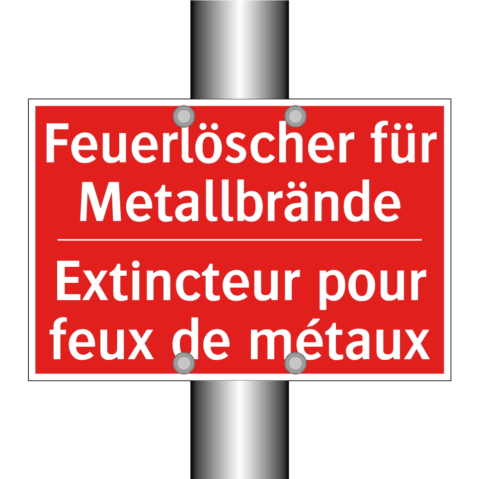 Feuerlöscher für Metallbrände - Extincteur pour feux de métaux