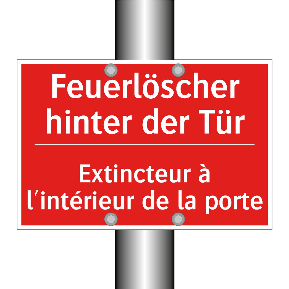 Feuerlöscher hinter der Tür - Extincteur à l'intérieur de la  /.../
