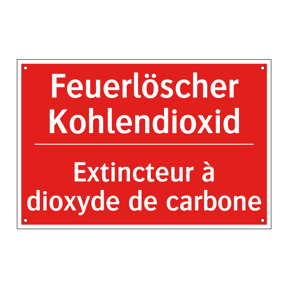 Feuerlöscher Kohlendioxid - Extincteur à dioxyde de carbone /.../