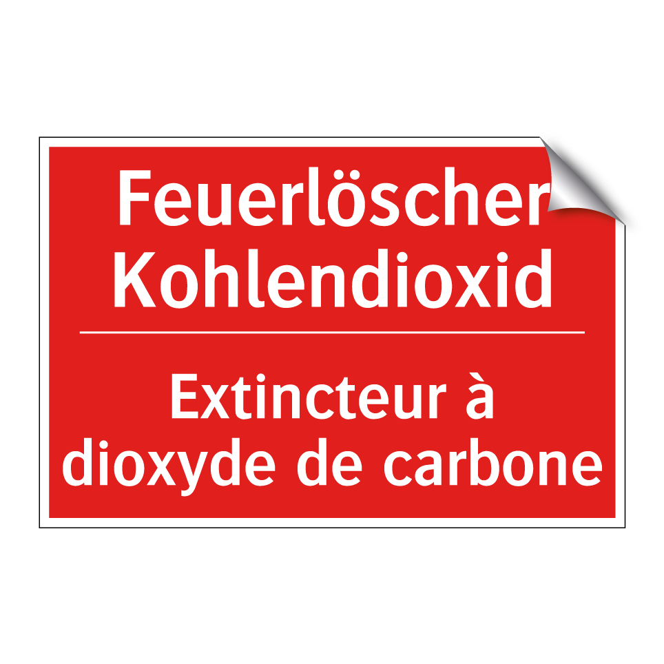 Feuerlöscher Kohlendioxid - Extincteur à dioxyde de carbone /.../