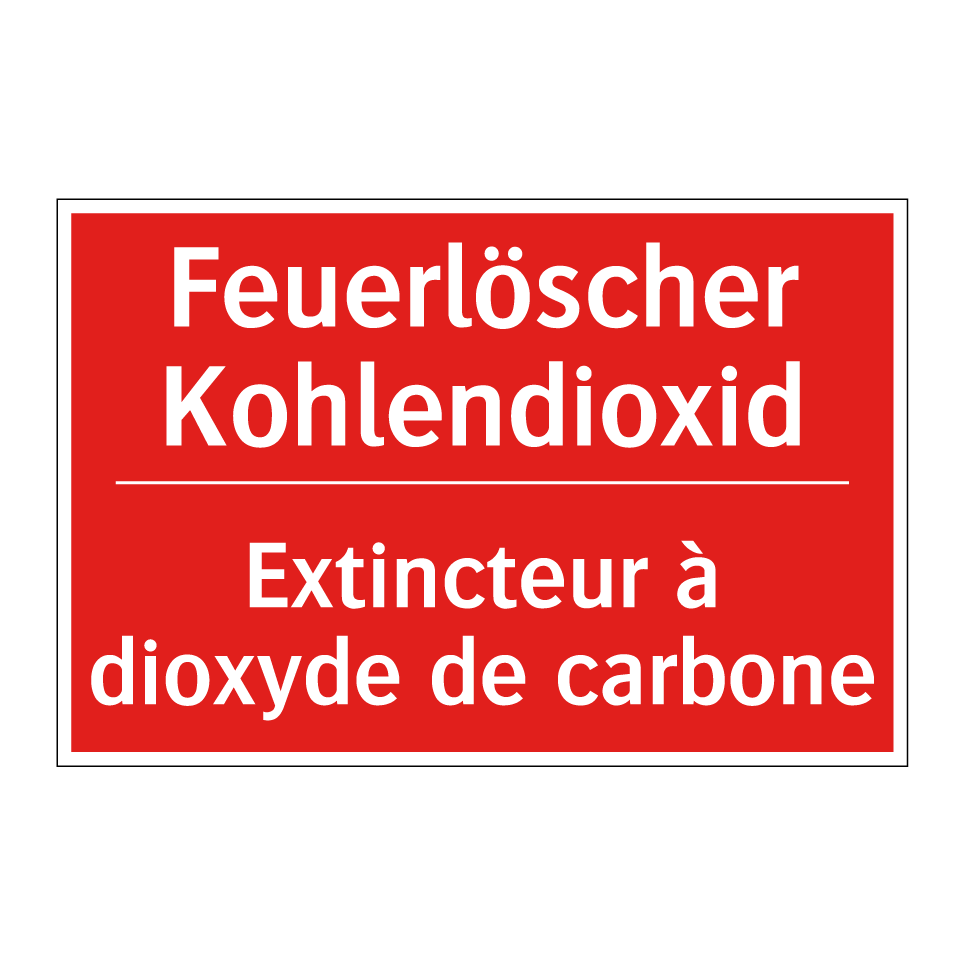 Feuerlöscher Kohlendioxid - Extincteur à dioxyde de carbone /.../