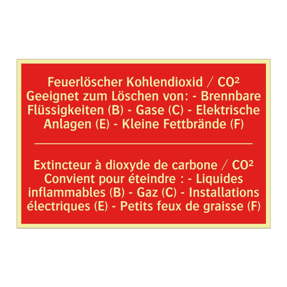 Feuerlöscher Kohlendioxid / CO²  /.../ - Extincteur à dioxyde de carbone  /.../